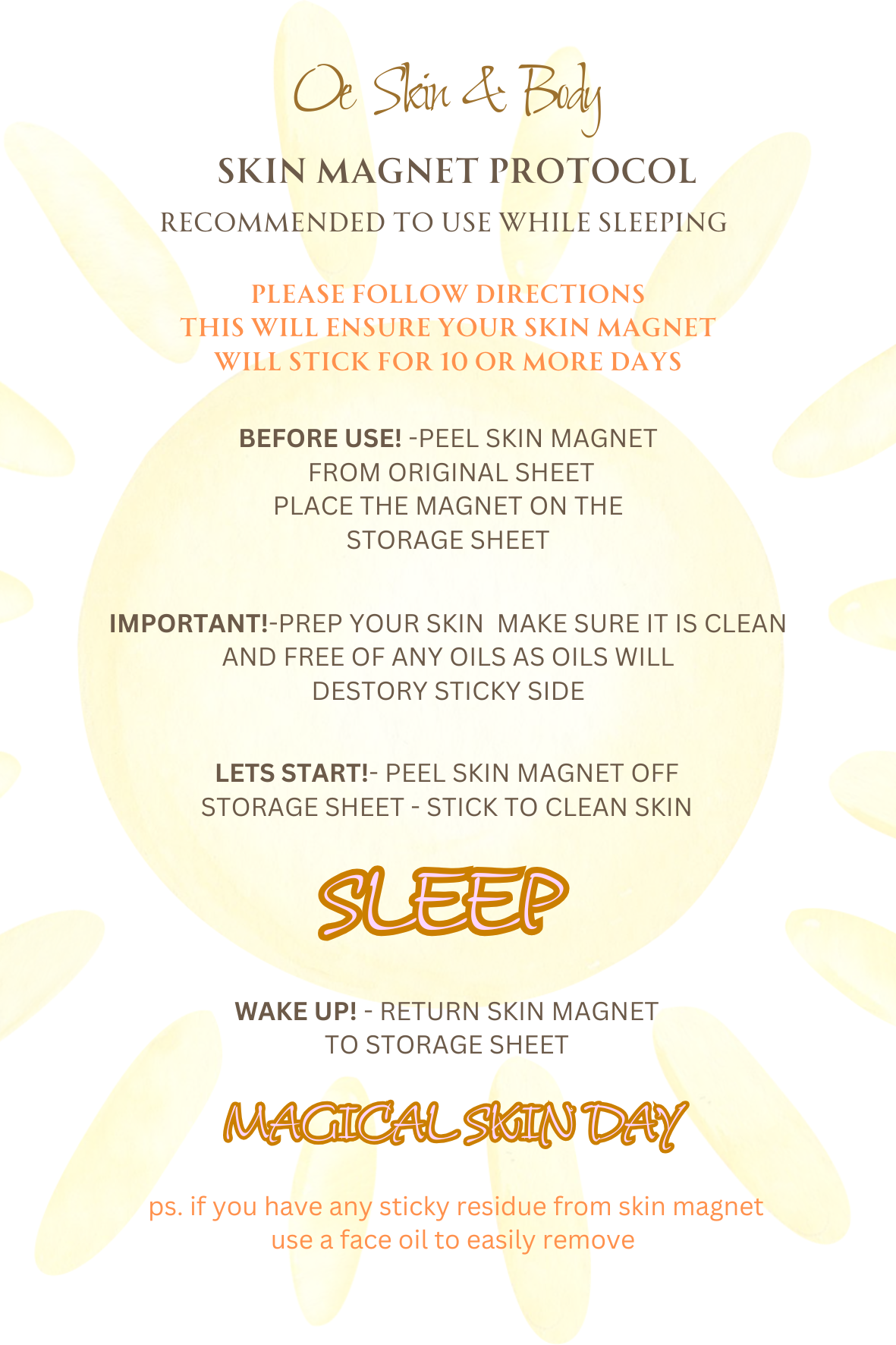 Oe Skin Magnets - Eye and Forehead Edition