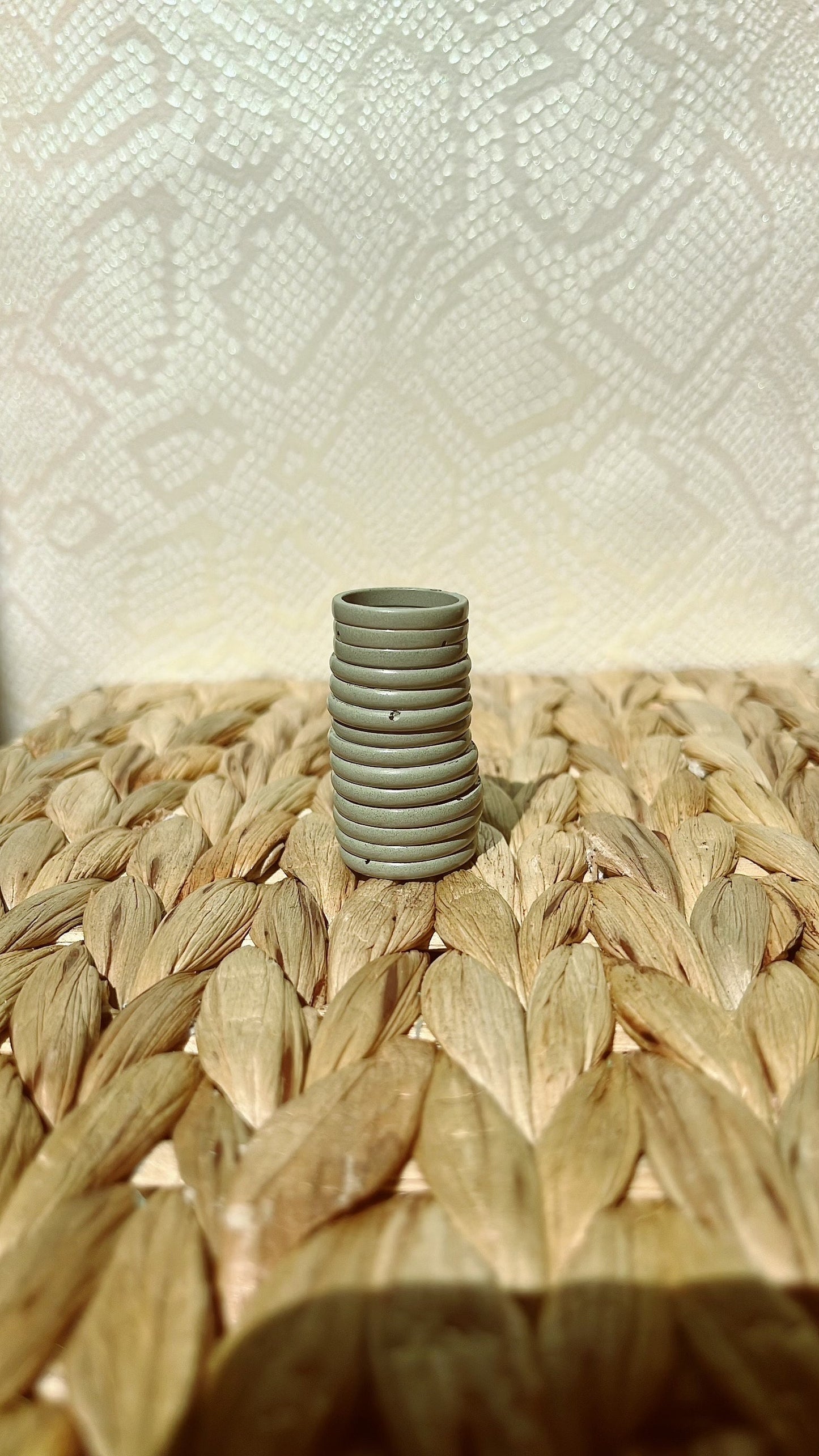 MAGNETIC COPPER 3MM BAND RING- SAND