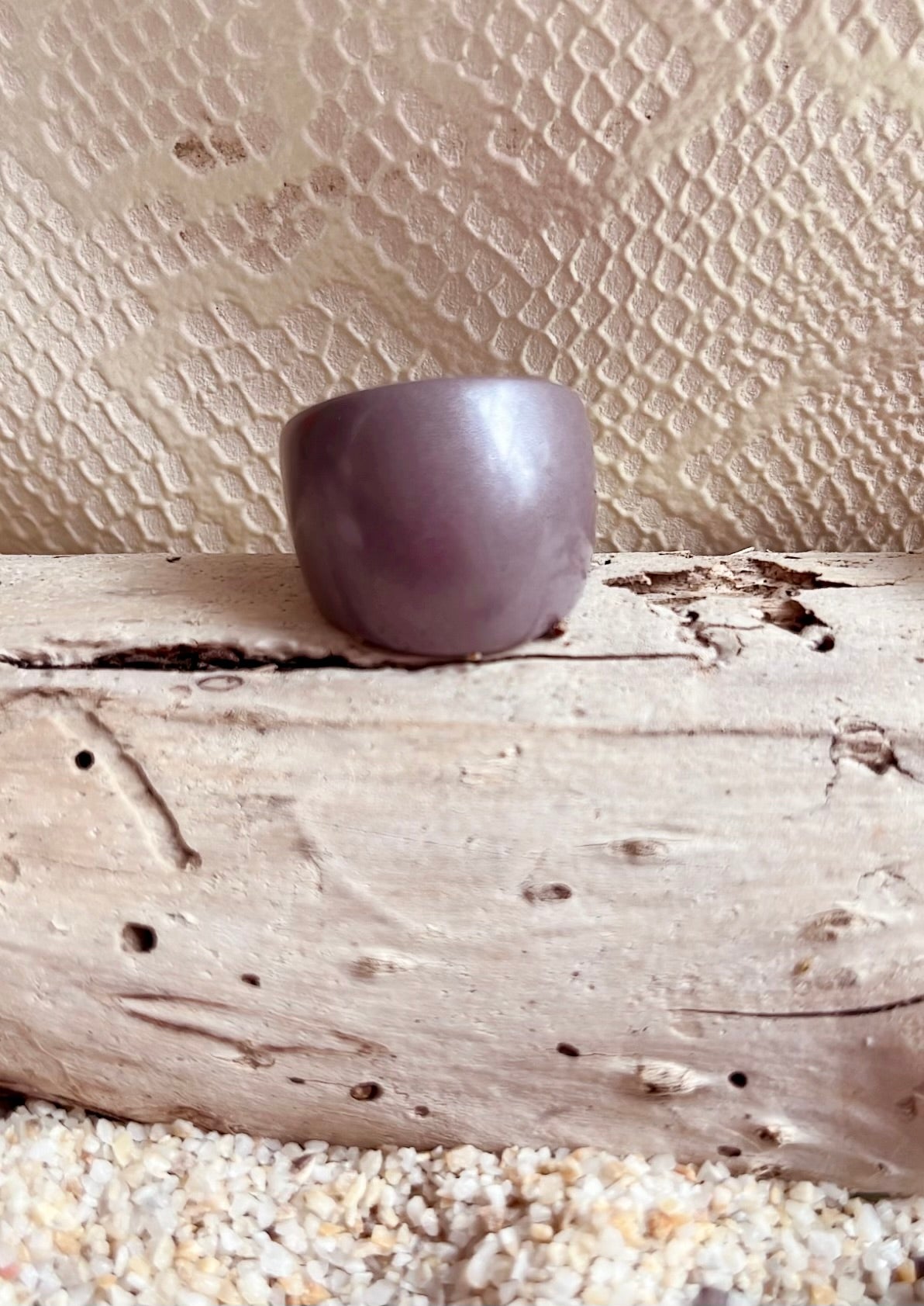 MAGNETIC COPPER DOME RING- LIGHT PURPLE