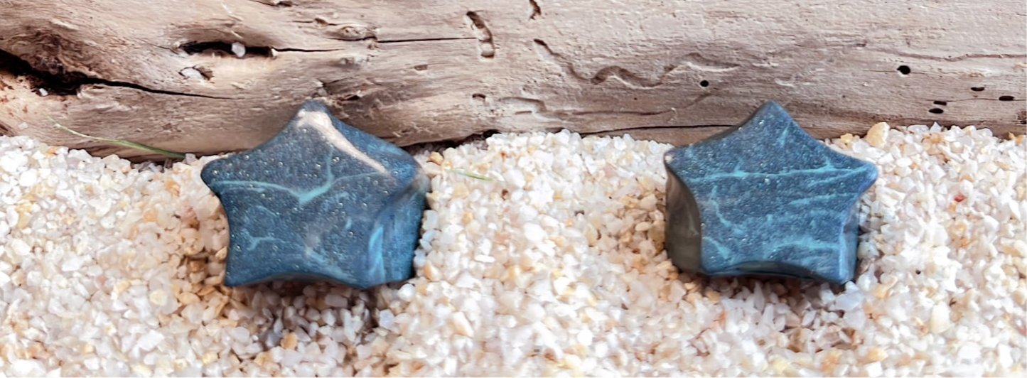 MAGNETIC COPPER STAR RING - SPARKLE TURQUOISE