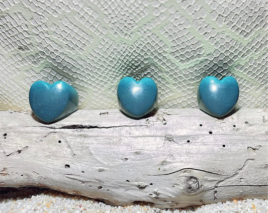 MAGNETIC COPPER HEART RING - FADED BLUE JEAN