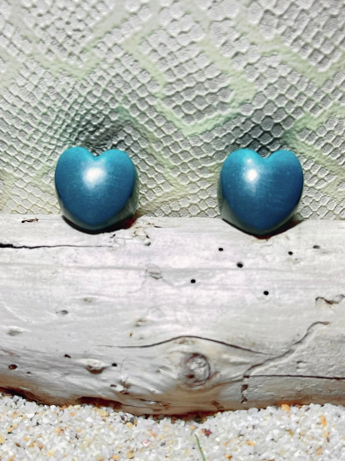 MAGNETIC COPPER HEART RING - FADED BLUE JEAN