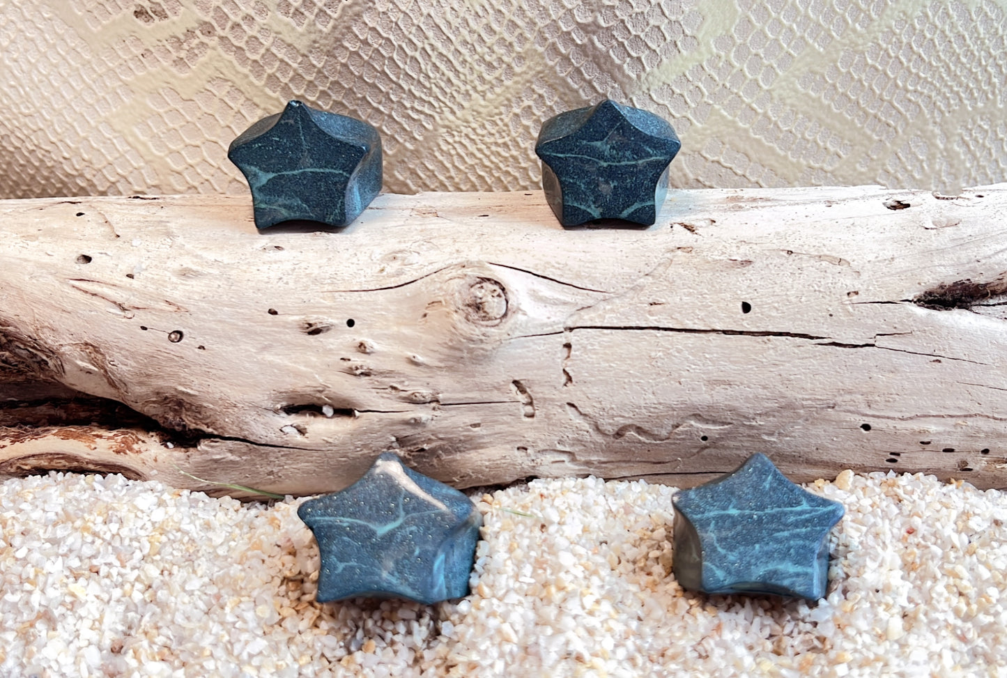 MAGNETIC COPPER STAR RING - SPARKLE TURQUOISE