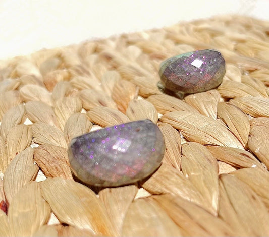 MAGNETIC COPPER BEVELED DOME RING- FAIRY DUST