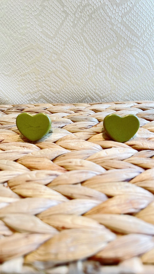 MAGNETIC COPPER HEART RING - SPARKLE LIME