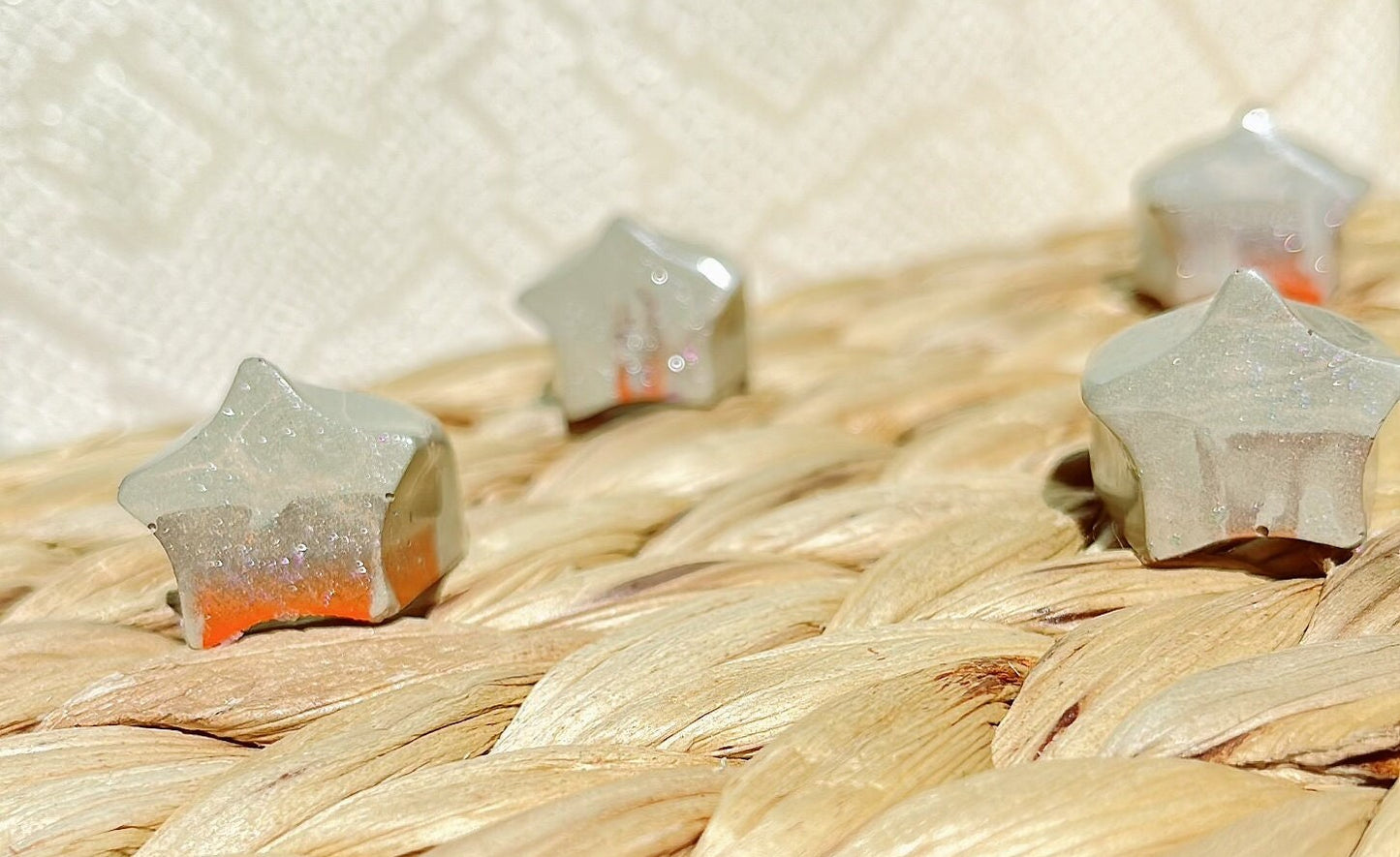 MAGNETIC COPPER STAR RING - ORANGE SHERBERT
