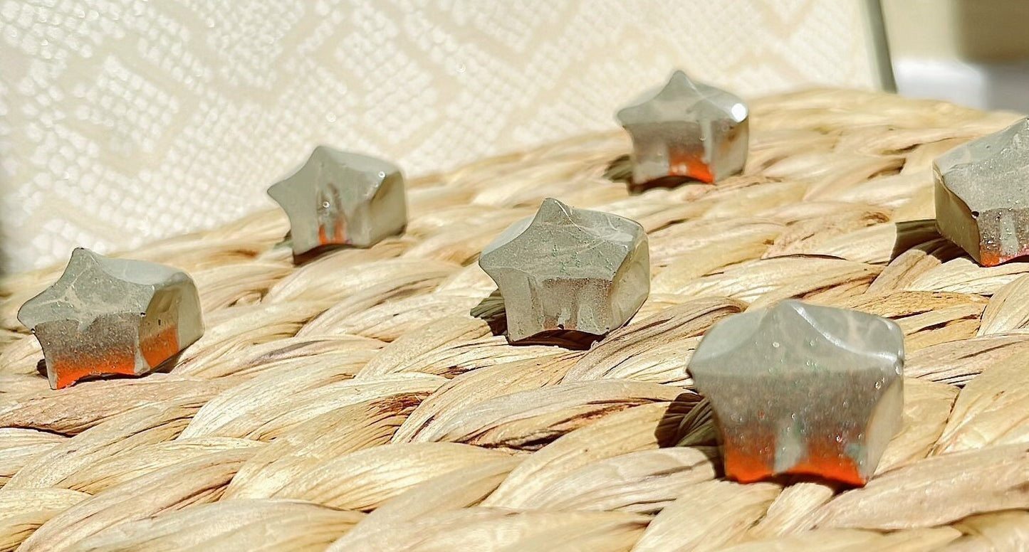 MAGNETIC COPPER STAR RING - ORANGE SHERBERT