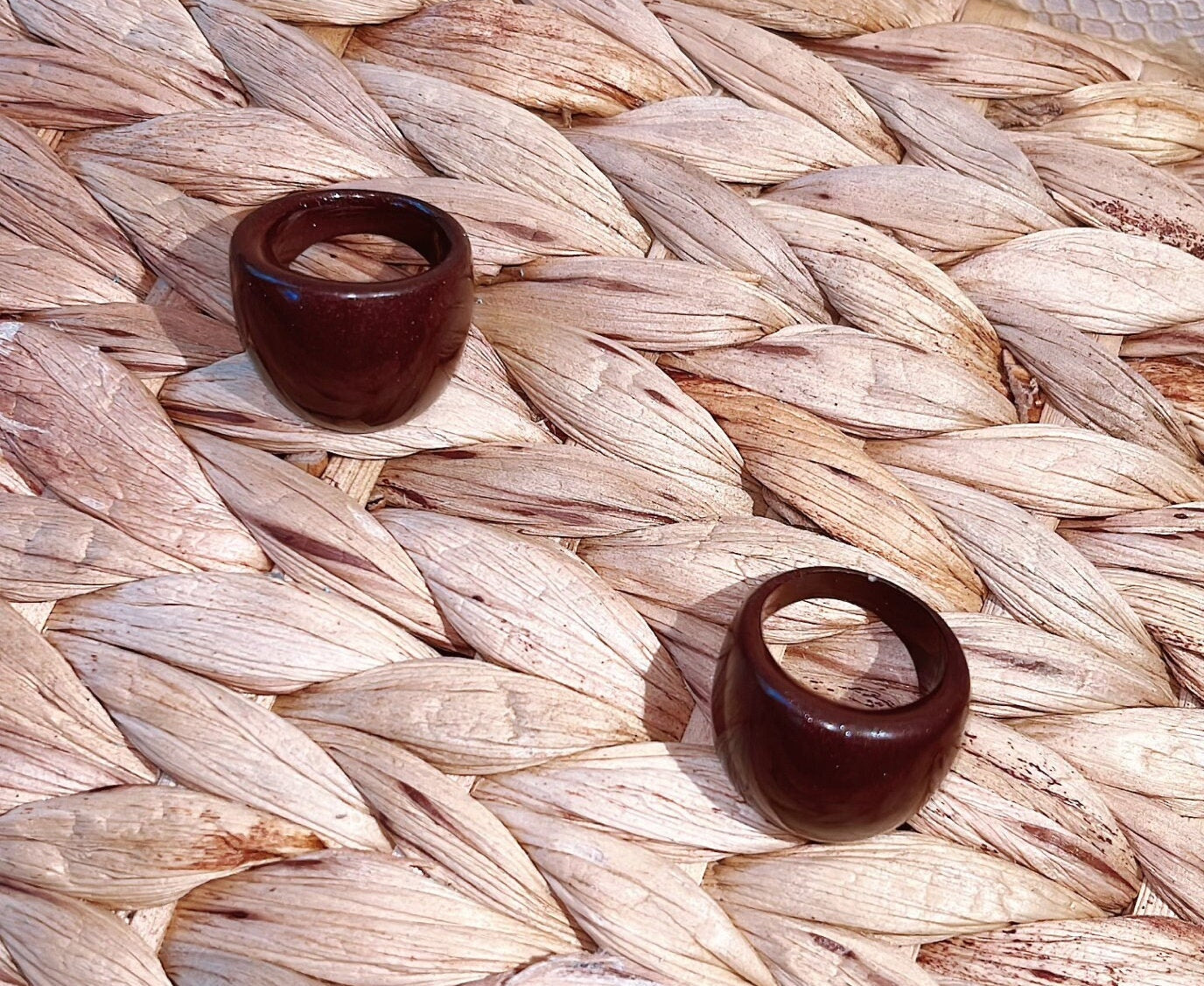 MAGNETIC COPPER DOME RING - AUBURN