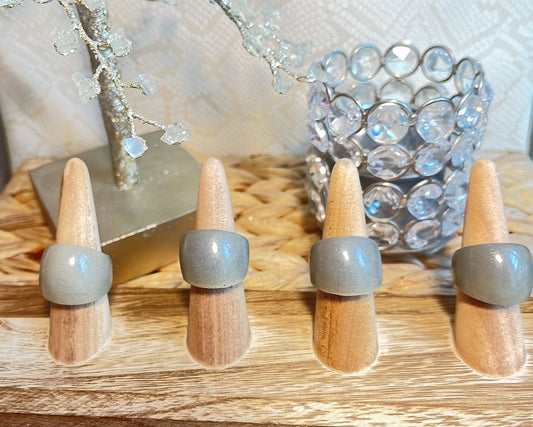MAGNETIC COPPER DOME RING- SAND