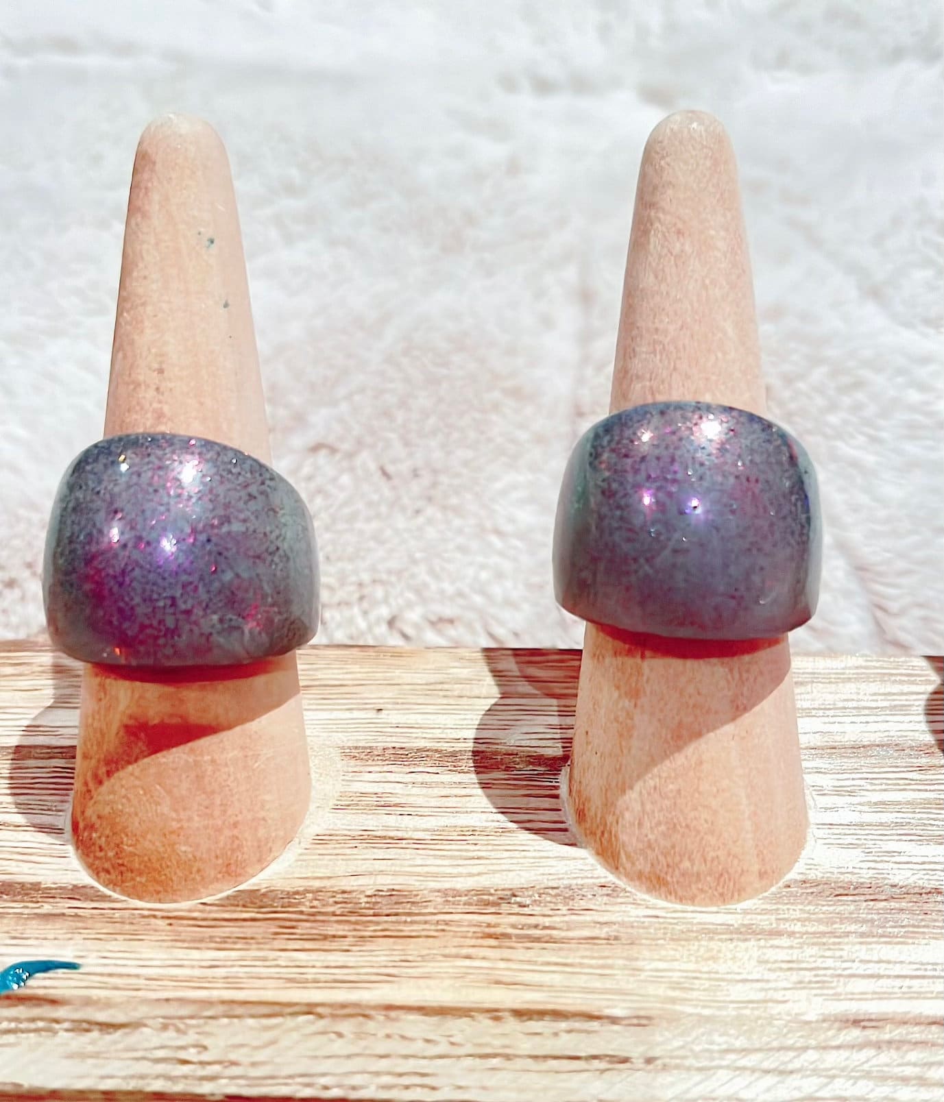 MAGNETIC COPPER DOME RING -FAIRY DUST